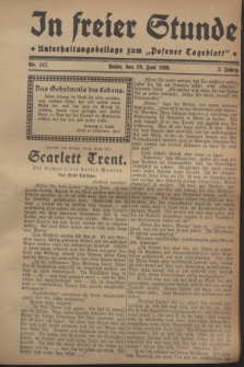 In Freier Stunde : Unterhaltungsbeilage zum „Posener Tageblatt”. Jg.2, Nr. 147 (29 Juni 1928)