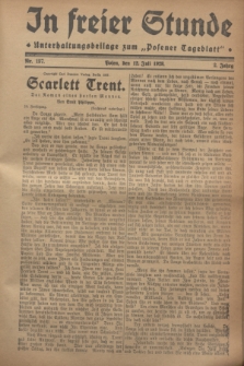 In Freier Stunde : Unterhaltungsbeilage zum „Posener Tageblatt”. Jg.2, Nr. 157 (12 Juli 1928)
