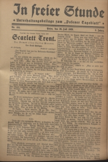 In Freier Stunde : Unterhaltungsbeilage zum „Posener Tageblatt”. Jg.2, Nr. 164 (20 Juli 1928)