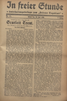 In Freier Stunde : Unterhaltungsbeilage zum „Posener Tageblatt”. Jg.2, Nr. 171 (28 Juli 1928)