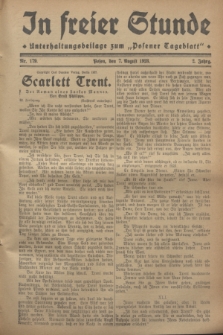 In Freier Stunde : Unterhaltungsbeilage zum „Posener Tageblatt”. Jg.2, Nr. 179 (7 August 1928)