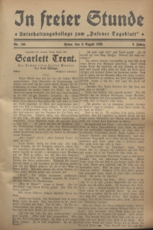 In Freier Stunde : Unterhaltungsbeilage zum „Posener Tageblatt”. Jg.2, Nr. 180 (8 August 1928)