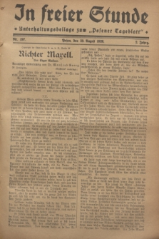In Freier Stunde : Unterhaltungsbeilage zum „Posener Tageblatt”. Jg.2, Nr. 197 (29 August 1928)