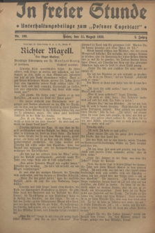In Freier Stunde : Unterhaltungsbeilage zum „Posener Tageblatt”. Jg.2, Nr. 199 (31 August 1928)