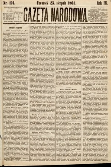 Gazeta Narodowa. 1864, nr 194