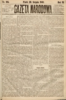 Gazeta Narodowa. 1864, nr 195