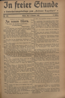 In Freier Stunde : Unterhaltungsbeilage zum „Posener Tageblatt”. Jg.2, Nr. 232 (9 Oktober 1928)