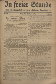 In Freier Stunde : Unterhaltungsbeilage zum „Posener Tageblatt”. Jg.2, Nr. 235 (12 Oktober 1928)