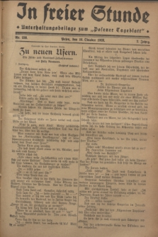 In Freier Stunde : Unterhaltungsbeilage zum „Posener Tageblatt”. Jg.2, Nr. 238 (16 Oktober 1928)
