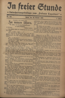 In Freier Stunde : Unterhaltungsbeilage zum „Posener Tageblatt”. Jg.2, Nr. 246 (25 Oktober 1928)