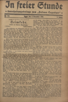 In Freier Stunde : Unterhaltungsbeilage zum „Posener Tageblatt”. Jg.2, Nr. 253 (3 November 1928)