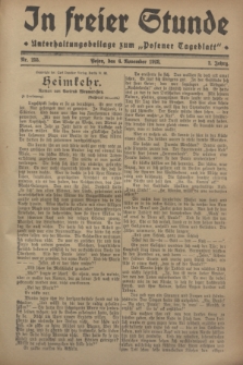 In Freier Stunde : Unterhaltungsbeilage zum „Posener Tageblatt”. Jg.2, Nr. 255 (6 November 1928)