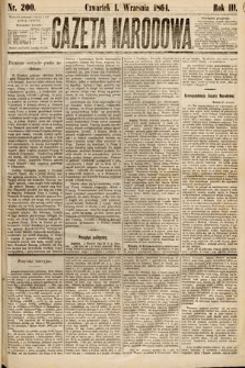 Gazeta Narodowa. 1864, nr 200