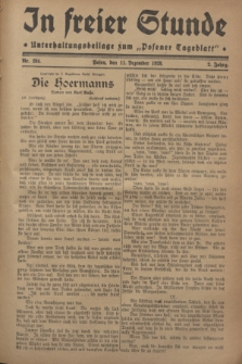 In Freier Stunde : Unterhaltungsbeilage zum „Posener Tageblatt”. Jg.2, Nr. 284 (11 Dezember 1928)