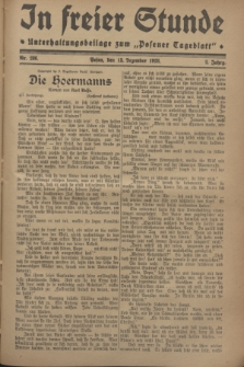 In Freier Stunde : Unterhaltungsbeilage zum „Posener Tageblatt”. Jg.2, Nr. 286 (13 Dezember 1928)