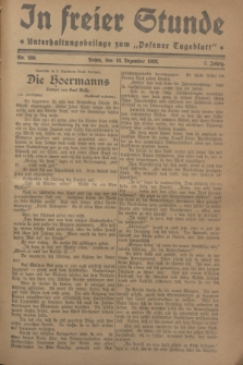 In Freier Stunde : Unterhaltungsbeilage zum „Posener Tageblatt”. Jg.2, Nr. 290 (18 Dezember 1928)