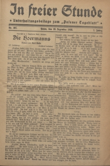 In Freier Stunde : Unterhaltungsbeilage zum „Posener Tageblatt”. Jg.2, Nr. 297 (28 Dezember 1928)