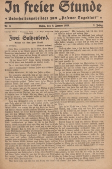 In Freier Stunde : Unterhaltungsbeilage zum „Posener Tageblatt”. Jg.3, Nr. 6 (8 Januar 1929)