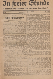 In Freier Stunde : Unterhaltungsbeilage zum „Posener Tageblatt”. Jg.3, Nr. 7 (9 Januar 1929)