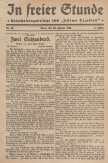 In Freier Stunde : Unterhaltungsbeilage zum „Posener Tageblatt”. Jg.3, Nr. 25 (30 Januar 1929)