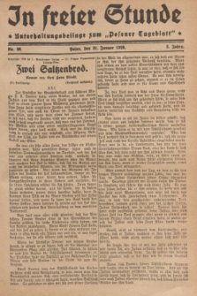 In Freier Stunde : Unterhaltungsbeilage zum „Posener Tageblatt”. Jg.3, Nr. 26 (31 Januar 1929)