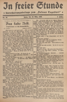 In Freier Stunde : Unterhaltungsbeilage zum „Posener Tageblatt”. Jg.3, Nr. 59 (12 März 1929)