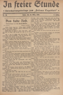 In Freier Stunde : Unterhaltungsbeilage zum „Posener Tageblatt”. Jg.3, Nr. 60 (13 März 1929)