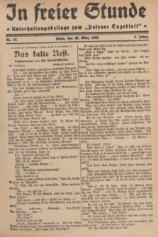 In Freier Stunde : Unterhaltungsbeilage zum „Posener Tageblatt”. Jg.3, Nr. 66 (20 März 1929)