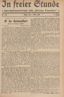 In Freier Stunde : Unterhaltungsbeilage zum „Posener Tageblatt”. Jg.3, Nr. 100 (1 Mai 1929)