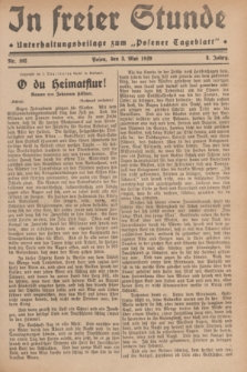 In Freier Stunde : Unterhaltungsbeilage zum „Posener Tageblatt”. Jg.3, Nr. 102 (3 Mai 1929)