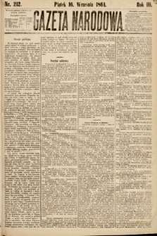 Gazeta Narodowa. 1864, nr 212
