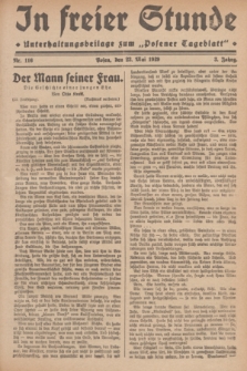 In Freier Stunde : Unterhaltungsbeilage zum „Posener Tageblatt”. Jg.3, Nr. 116 (23 Mai 1929)