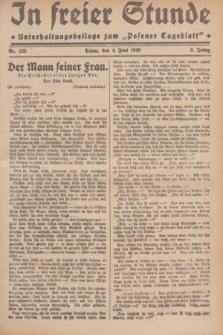 In Freier Stunde : Unterhaltungsbeilage zum „Posener Tageblatt”. Jg.3, Nr. 125 (4 Juni 1929)