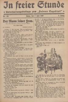 In Freier Stunde : Unterhaltungsbeilage zum „Posener Tageblatt”. Jg.3, Nr. 128 (7 Juni 1929)
