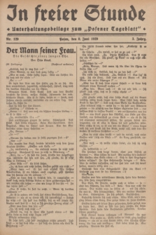 In Freier Stunde : Unterhaltungsbeilage zum „Posener Tageblatt”. Jg.3, Nr. 129 (8 Juni 1929)
