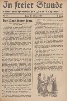 In Freier Stunde : Unterhaltungsbeilage zum „Posener Tageblatt”. Jg.3, Nr. 137 (18 Juni 1929)
