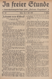 In Freier Stunde : Unterhaltungsbeilage zum „Posener Tageblatt”. Jg.3, Nr. 148 (2 Juli 1929)