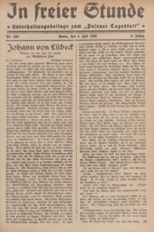 In Freier Stunde : Unterhaltungsbeilage zum „Posener Tageblatt”. Jg.3, Nr. 150 (4 Juli 1929)
