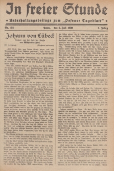 In Freier Stunde : Unterhaltungsbeilage zum „Posener Tageblatt”. Jg.3, Nr. 151 (5 Juli 1929)