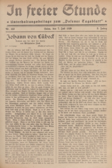 In Freier Stunde : Unterhaltungsbeilage zum „Posener Tageblatt”. Jg.3, Nr. 153 (7 Juli 1929)