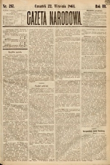 Gazeta Narodowa. 1864, nr 217