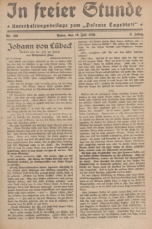 In Freier Stunde : Unterhaltungsbeilage zum „Posener Tageblatt”. Jg.3, Nr. 160 (16 Juli 1929)