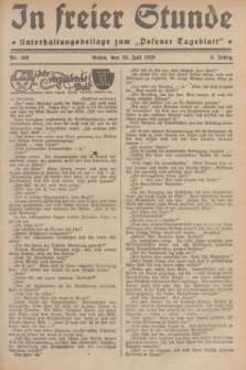 In Freier Stunde : Unterhaltungsbeilage zum „Posener Tageblatt”. Jg.3, Nr. 166 (23 Juli 1929)