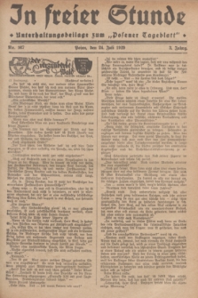In Freier Stunde : Unterhaltungsbeilage zum „Posener Tageblatt”. Jg.3, Nr. 167 (24 Juli 1929)