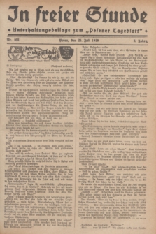 In Freier Stunde : Unterhaltungsbeilage zum „Posener Tageblatt”. Jg.3, Nr. 168 (25 Juli 1929)