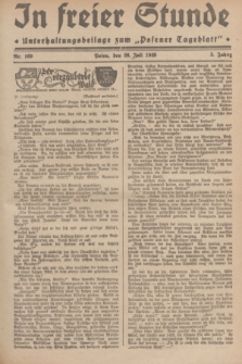 In Freier Stunde : Unterhaltungsbeilage zum „Posener Tageblatt”. Jg.3, Nr. 169 (26 Juli 1929)