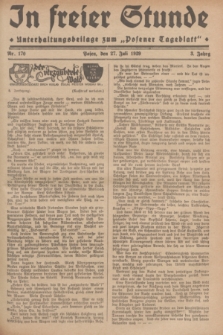 In Freier Stunde : Unterhaltungsbeilage zum „Posener Tageblatt”. Jg.3, Nr. 170 (27 Juli 1929)