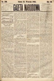 Gazeta Narodowa. 1864, nr 219