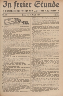 In Freier Stunde : Unterhaltungsbeilage zum „Posener Tageblatt”. Jg.3, Nr. 186 (15 August 1929)