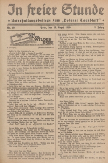 In Freier Stunde : Unterhaltungsbeilage zum „Posener Tageblatt”. Jg.3, Nr. 188 (18 August 1929)